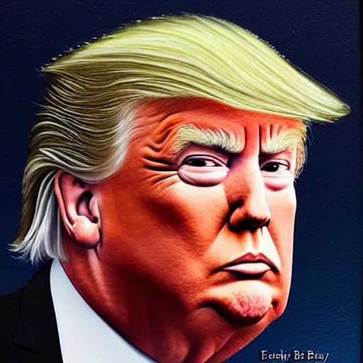 Image similar to donald trump portrait by ed binkley