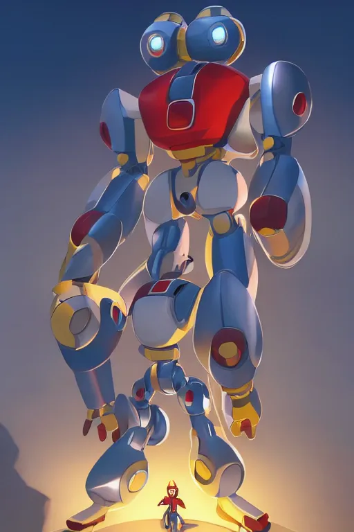 Image similar to metabots medabots medarotto medarot robot minimalist comics, behance hd by jesper ejsing, by rhads, makoto shinkai and lois van baarle, ilya kuvshinov, rossdraws global illumination ray tracing hdr radiating a glowing aura