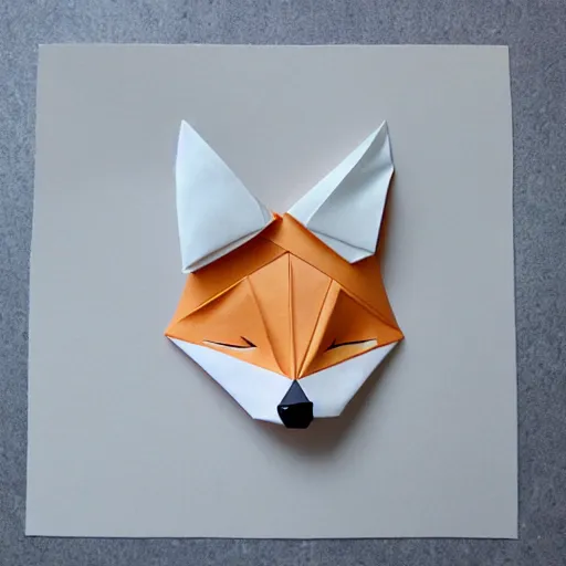 Image similar to origami fox