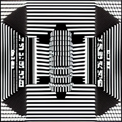 Image similar to Op Art rap album cover for Kanye West DONDA 2 designed by Virgil Abloh, HD, artstation