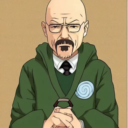 Image similar to Walter White as an anime protagonist