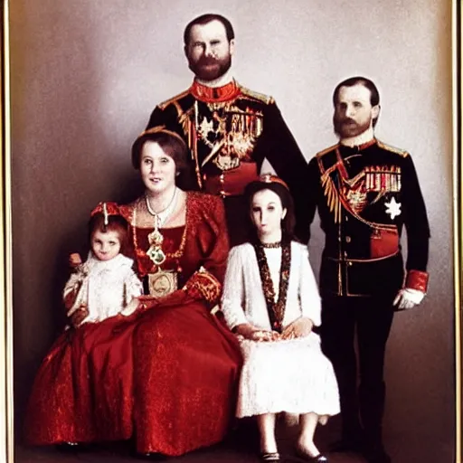 Image similar to the romanov family portrait