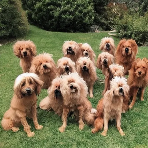 Prompt: hybrid of 2 0 dogs.