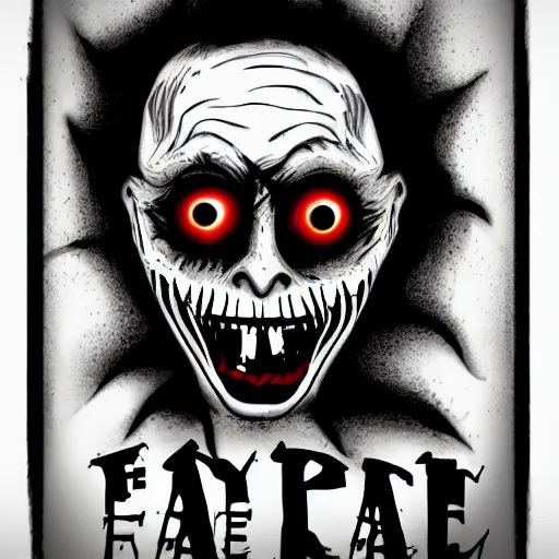 Scary Face Poster 