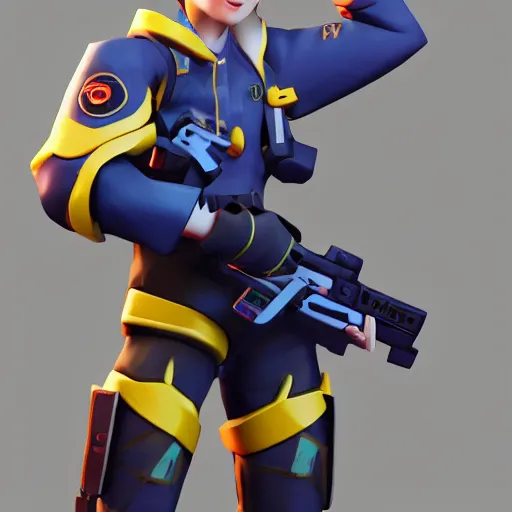 Image similar to ness as an overwatch character, 8 k, sfm