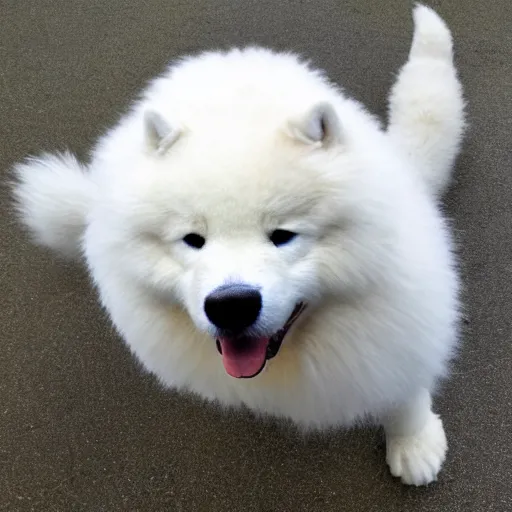 Prompt: samoyed godzilla