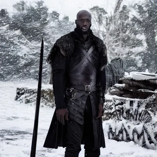 Image similar to Kevin Garnett as Jon Snow