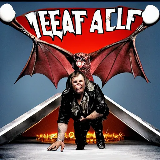 Prompt: meatloaf bat out of hell album 3