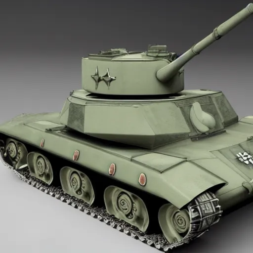 Image similar to 3d rendered panzer 4 tank