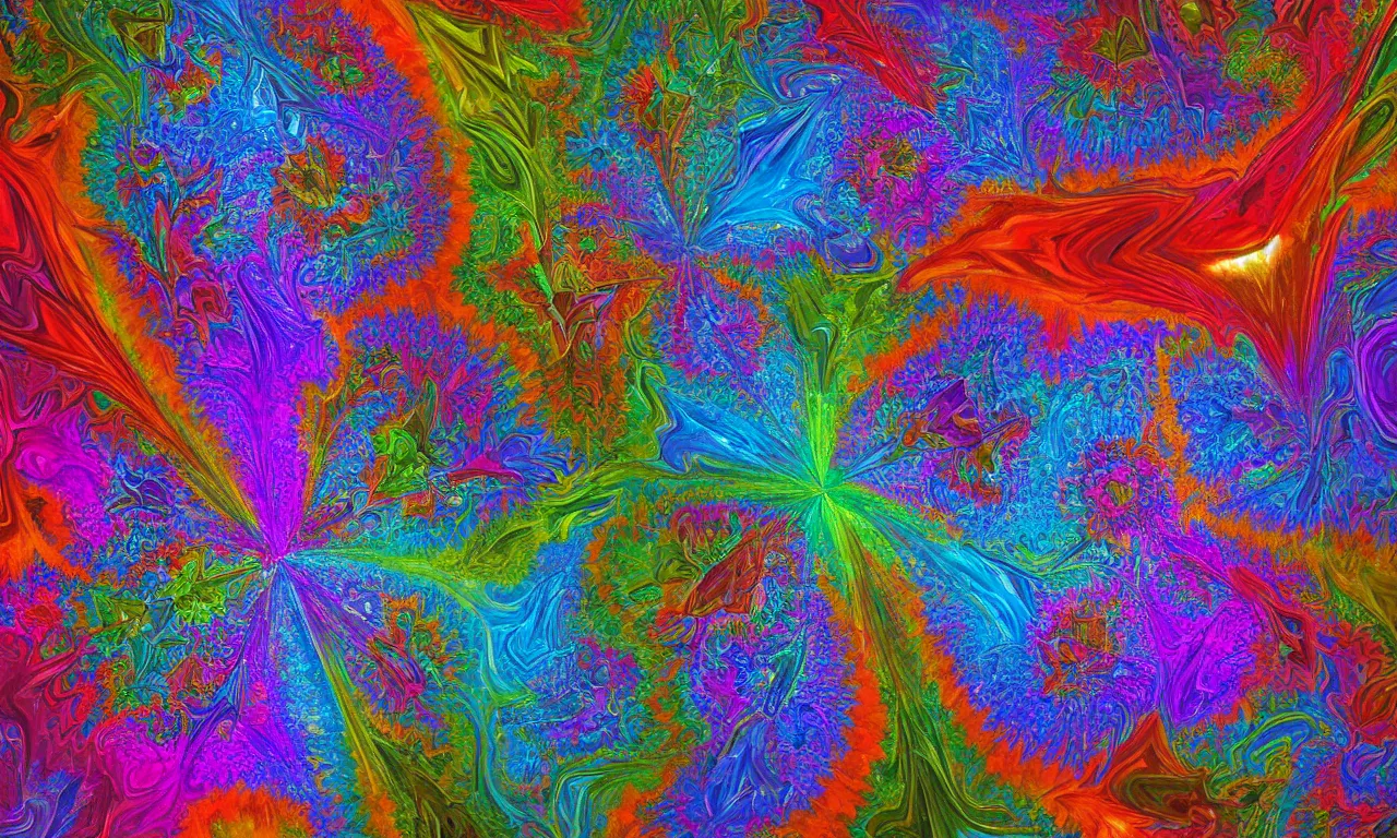 Image similar to acrylics blob voronoi engine laboratory 3 d volume kaleidoscope mandala fractal chakra digital multicolor stylized concept substance liquid nebula stone, a spectacular view cinematic rays of sunlight comic book illustration, by john kirby radiating a glowing aura global illumination ray tracing hdr depth fog overlay multiply photoshop layer