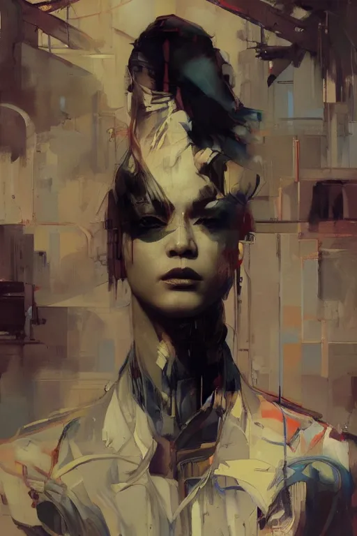 Image similar to ljeong ho - yeon by greg rutkowski, jeremy mann, francoise nielly, van gogh, ross tran, rule of thirds, seductive look, beautiful