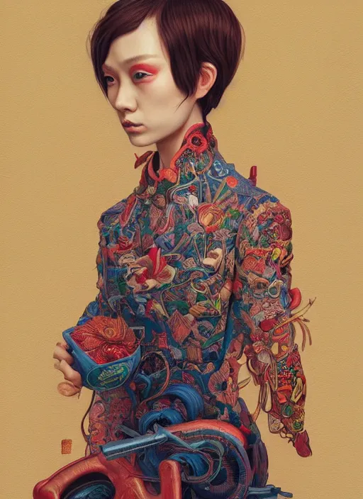 Image similar to chinese :: by Martine Johanna and Simon Stålenhag and Chie Yoshii and Casey Weldon and wlop :: ornate, dynamic, particulate, rich colors, intricate, elegant, highly detailed, centered, artstation, smooth, sharp focus, octane render, 3d