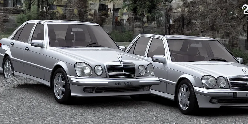 Image similar to “2010s Mercedes 190E, ultra realistic, 4K”