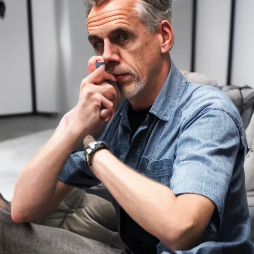 Prompt: jordan peterson in gta v 50mm dslr, f/5.6