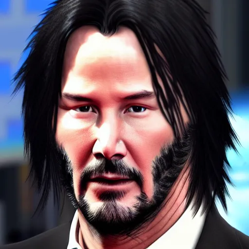 Image similar to Keanu Reeves in avatar 4K quality super realistic