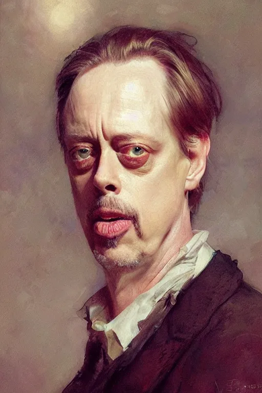 Image similar to beautiful portrait of steve buscemi as an anthropomorphic loaf of bread, art by anders zorn, wonderful masterpiece by greg rutkowski, beautiful cinematic light, american romanticism thomas lawrence, greg rutkowski