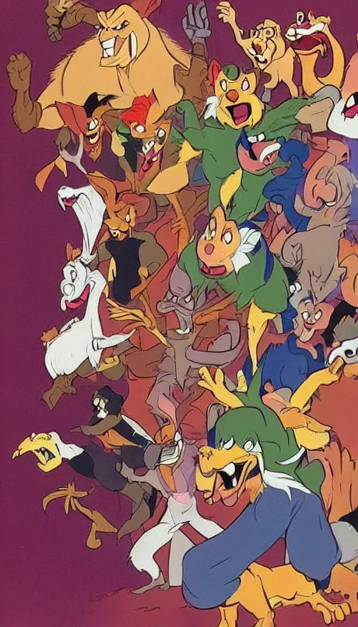 Prompt: rage, by don bluth