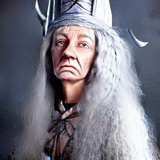 Prompt: a female version of gandalf, gandalf as a woman