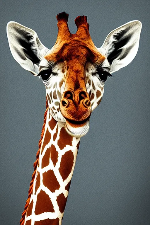 Image similar to an xray of a giraffe