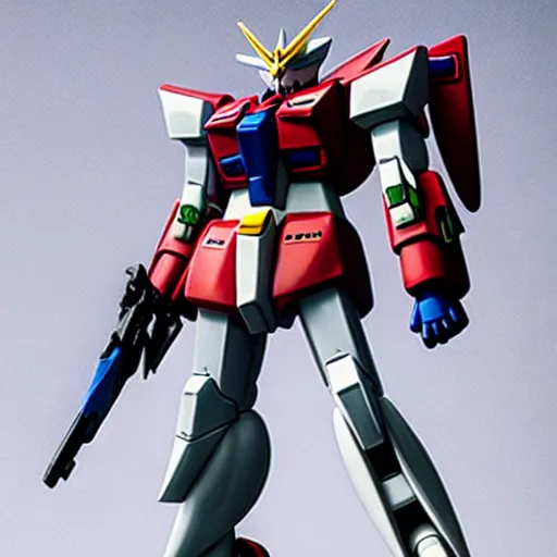 Prompt: cinematic still, full body gundam by fujioka kenki, full body gundam by mamoru nagano