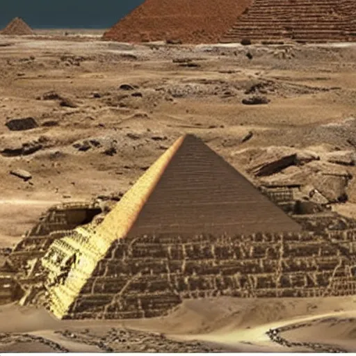 Image similar to hidden ancient megastructures and great pyramids on Mars