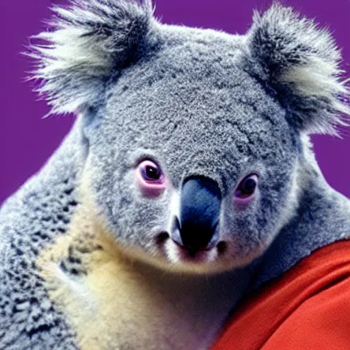 Prompt: pfp, koala crowned emperor, regal animal kingship, pimped out 🐨, trending, artstation