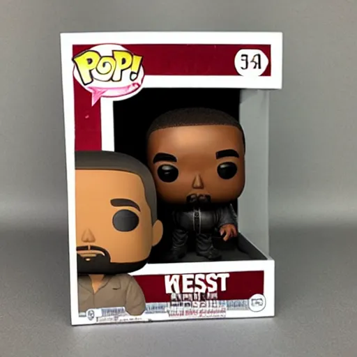 Prompt: Kanye West as a funko pop