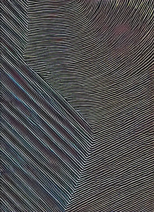 Image similar to white lines drawn topography mountain and hills on a black background