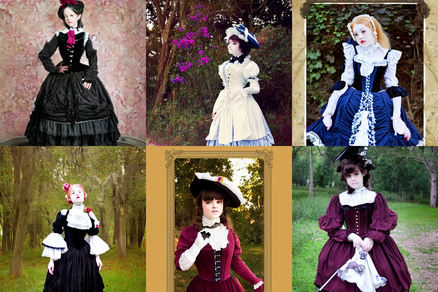 Prompt: victorian lolitafashion photo