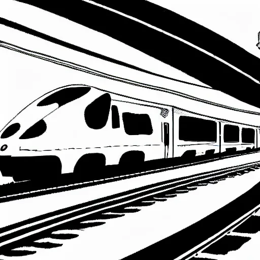 Train Line Drawing  ClipArt Best