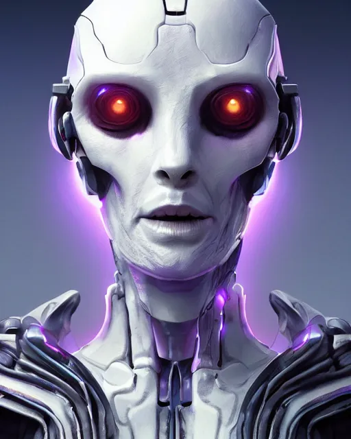 Image similar to benevolent android necromancer, aura of light, friendly, artificial intelligence, scifi, futuristic, highly detailed, trending on artstation, advanced technology, art by vitaly bulgarov and nivanh chanthara and lance wilkinson