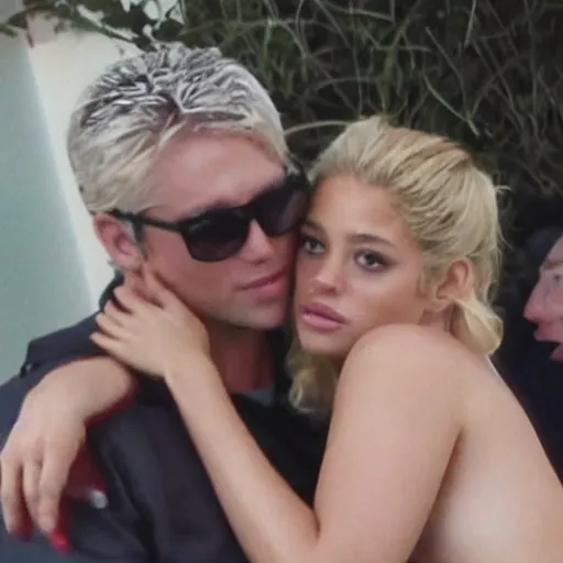 Prompt: gerard pike cheating on shakira while she watches