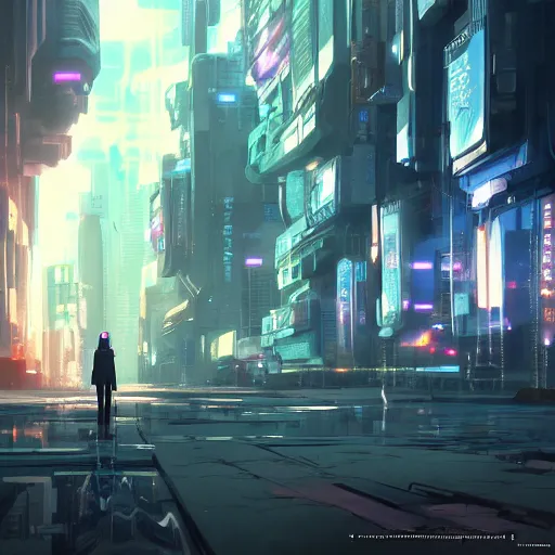 Image similar to a portal to the multiverse by makoto shinkai, highly detailed, cyberpunk, trending on artstation