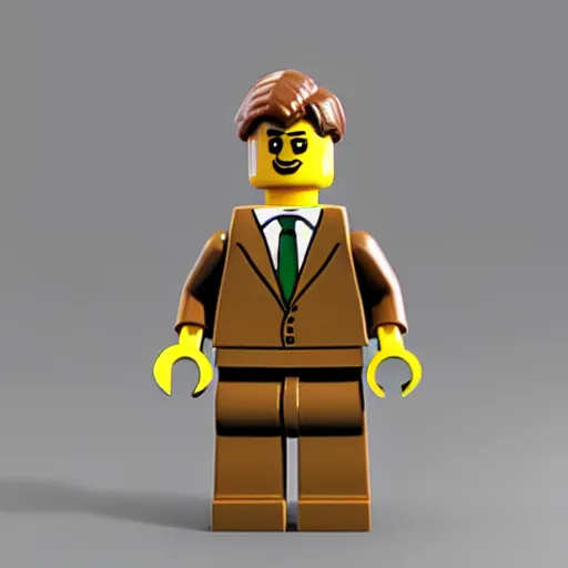 Prompt: a 3 d render of a saul goodman lego