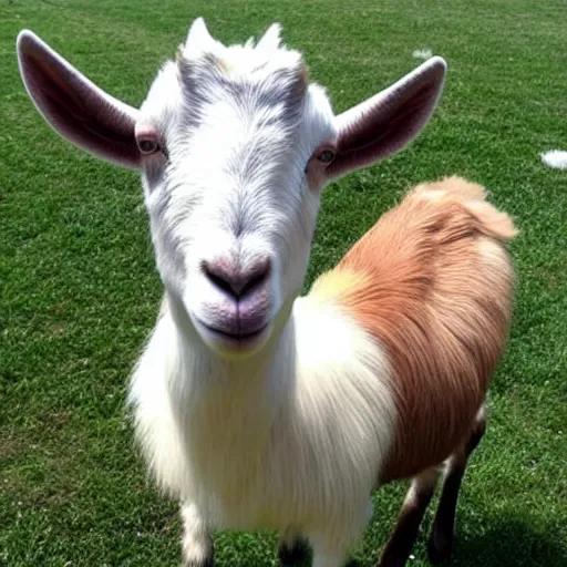 Image similar to a goat that looks like taylor swift