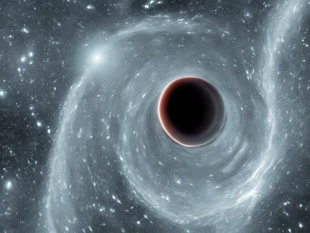 Image similar to Earth falling into a blackhole, still from Interstellar (2014)