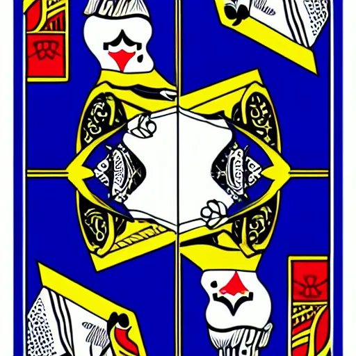 Image similar to playing card design inspired by a cartoon mouse