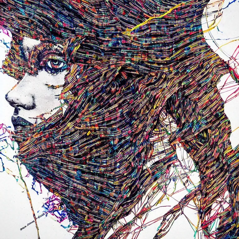 Image similar to nights falling wind is blowwing snow is pilling concept art by el anatsui and carne griffiths