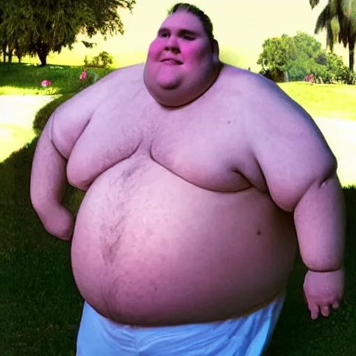 Image similar to the fattest man in the world