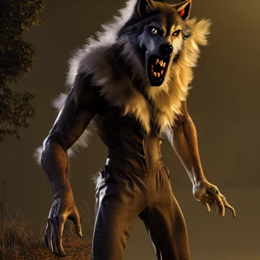 Image similar to werewolf from van helsing unreal engine hyperreallistic render 8k character concept art masterpiece