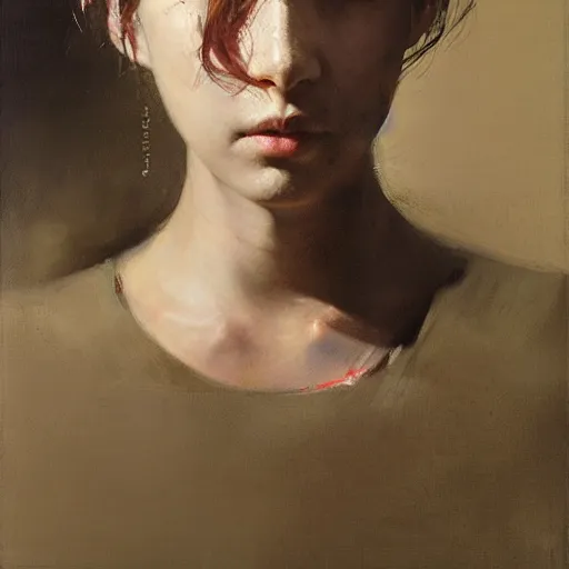 Image similar to the invisible artist by ruan jia, portrait