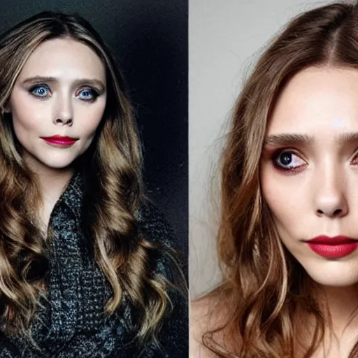 Image similar to elizabeth olsen mixed with gal godot