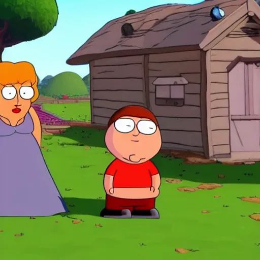 Prompt: Family Guy in fortnite style