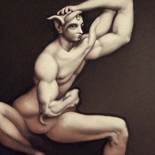 Prompt: “ satyr in modern society ”