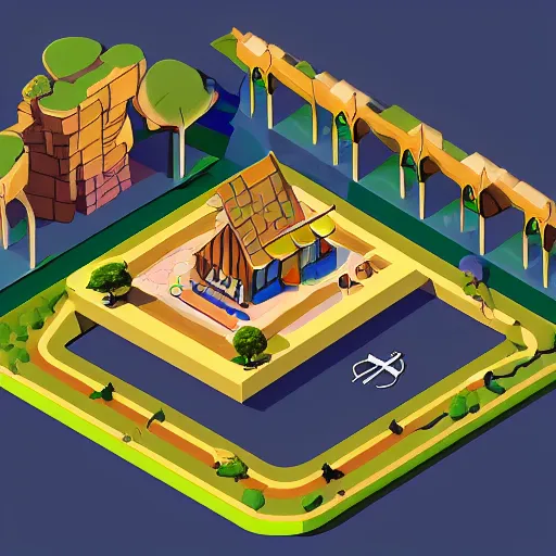 Image similar to WIP isometric concept art