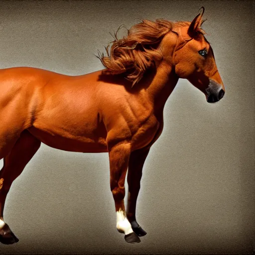 Image similar to A centaur that's half-horse half-horse