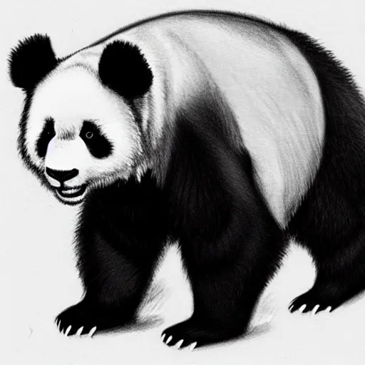 Image similar to panda sketch