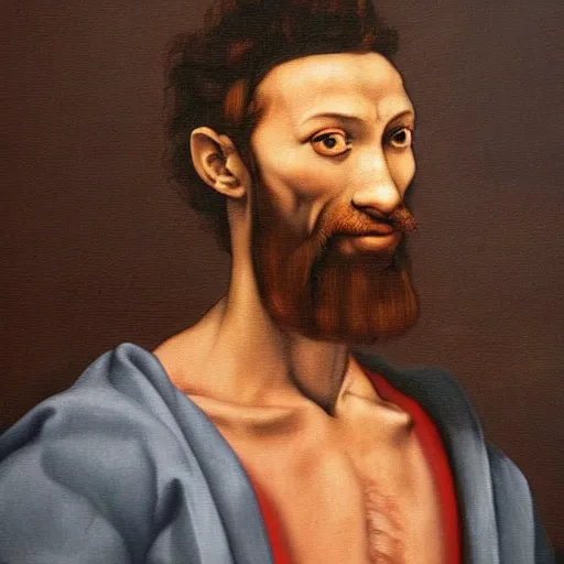 Prompt: unknown painting of michelangelo, ultra realistic details