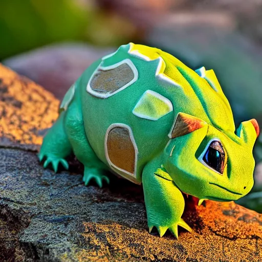 Image similar to national geographic photo of bulbasaur, pokemon in the wild, intricate, portrait, 8 k highly professionally detailed, hdr, award winning