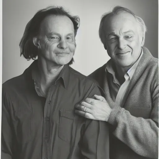 Image similar to a studio portrait of Jeff Goodby and Rich Silverstein